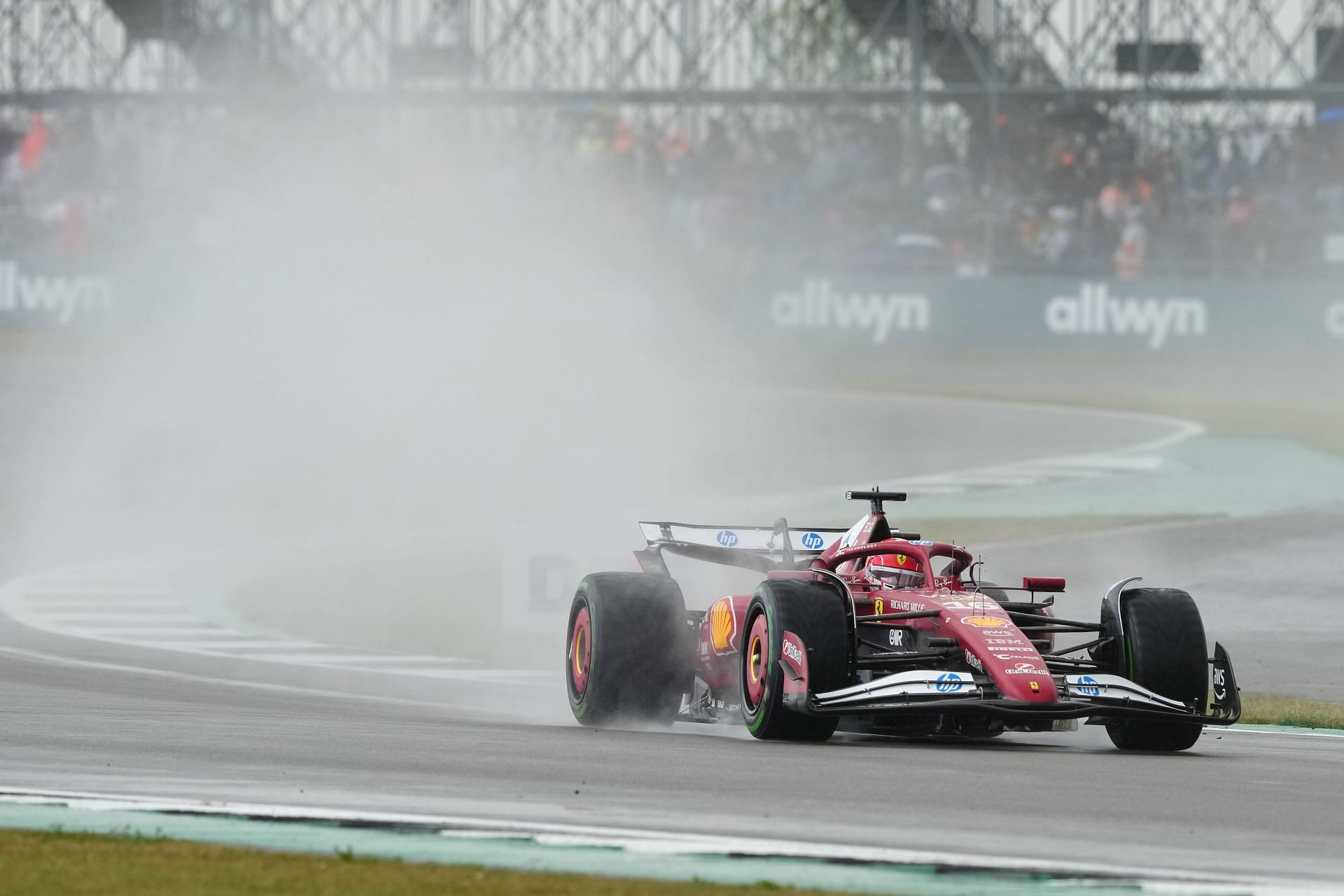 Charles Leclerc (16) during the F1 Grand Prix of Great Britain at Silverstone Circuit. Source: Getty